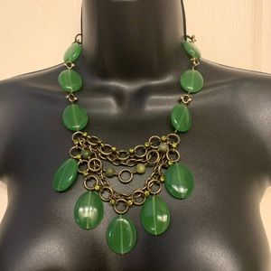 Necklace-Kiam Family-Green stone collection-Vintage before 2000-Great pre-owned